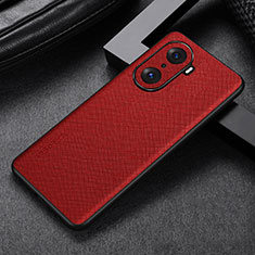 Coque Luxe Cuir Housse Etui GS1 pour Huawei Honor 60 Pro 5G Rouge