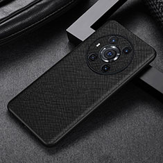 Coque Luxe Cuir Housse Etui GS1 pour Huawei Honor Magic3 5G Noir