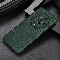 Coque Luxe Cuir Housse Etui GS1 pour Huawei Honor Magic3 Pro 5G Vert