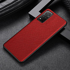 Coque Luxe Cuir Housse Etui GS1 pour Huawei Honor V40 5G Rouge