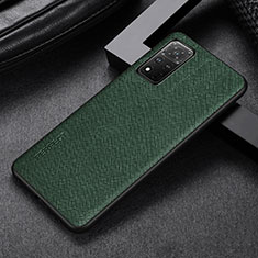 Coque Luxe Cuir Housse Etui GS1 pour Huawei Honor V40 5G Vert