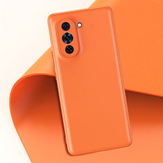 Coque Luxe Cuir Housse Etui GS1 pour Huawei Nova 10 Orange