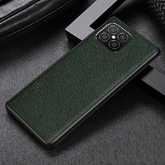 Coque Luxe Cuir Housse Etui GS1 pour Huawei Nova 8 SE 4G Vert