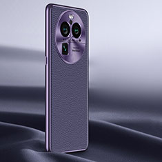 Coque Luxe Cuir Housse Etui GS1 pour Oppo Find X6 5G Violet