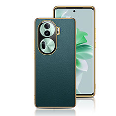 Coque Luxe Cuir Housse Etui GS1 pour Oppo Reno11 Pro 5G Vert