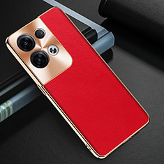 Coque Luxe Cuir Housse Etui GS1 pour Oppo Reno8 Pro 5G Rouge