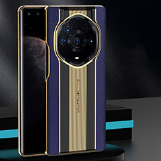 Coque Luxe Cuir Housse Etui GS2 pour Huawei Honor Magic3 Pro+ Plus 5G Bleu