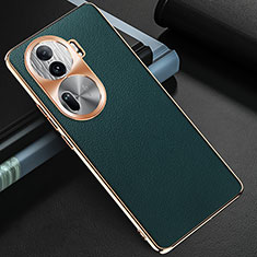 Coque Luxe Cuir Housse Etui GS2 pour Oppo Reno11 Pro 5G Vert