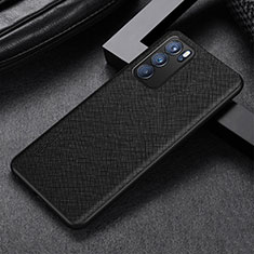 Coque Luxe Cuir Housse Etui GS2 pour Oppo Reno6 Pro 5G India Noir