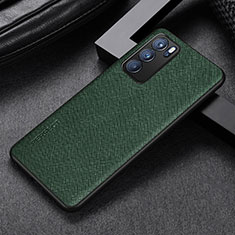 Coque Luxe Cuir Housse Etui GS2 pour Oppo Reno6 Pro 5G India Vert