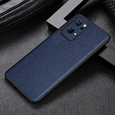 Coque Luxe Cuir Housse Etui GS2 pour Oppo Reno7 Pro 5G Bleu