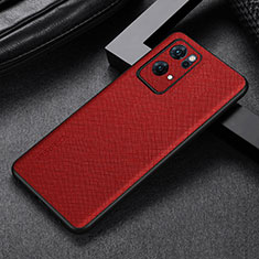 Coque Luxe Cuir Housse Etui GS2 pour Oppo Reno7 Pro 5G Rouge