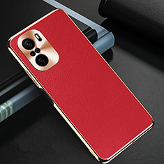 Coque Luxe Cuir Housse Etui GS2 pour Xiaomi Poco F3 5G Rouge