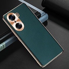 Coque Luxe Cuir Housse Etui GS3 pour Huawei Honor 60 Pro 5G Vert