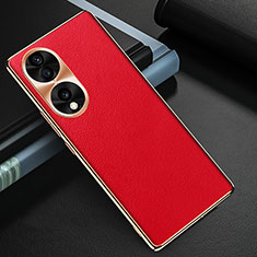 Coque Luxe Cuir Housse Etui GS3 pour Huawei Honor 70 5G Rouge