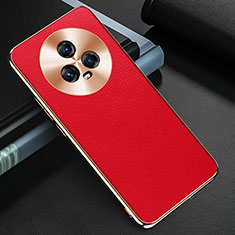 Coque Luxe Cuir Housse Etui GS3 pour Huawei Honor Magic5 5G Rouge