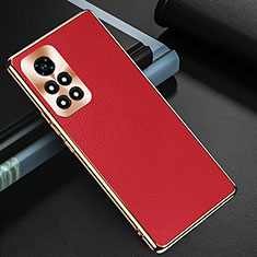 Coque Luxe Cuir Housse Etui GS3 pour Huawei Honor V40 5G Rouge