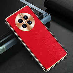 Coque Luxe Cuir Housse Etui GS3 pour Huawei Mate 50 Rouge