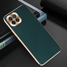 Coque Luxe Cuir Housse Etui GS3 pour Huawei Nova 8 SE 4G Vert