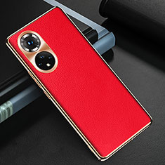 Coque Luxe Cuir Housse Etui GS3 pour Huawei Nova 9 Pro Rouge