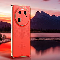 Coque Luxe Cuir Housse Etui GS4 pour Oppo Find X6 Pro 5G Orange