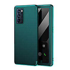 Coque Luxe Cuir Housse Etui GS4 pour Oppo Reno6 5G Vert