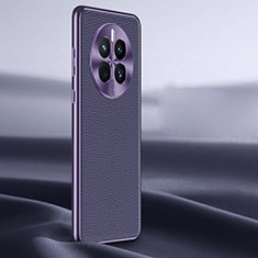 Coque Luxe Cuir Housse Etui JB1 pour Huawei Mate 50E Violet