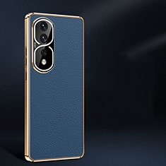 Coque Luxe Cuir Housse Etui JB2 pour Huawei Honor 80 Pro 5G Bleu