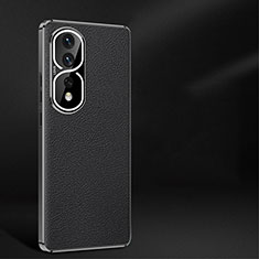 Coque Luxe Cuir Housse Etui JB2 pour Huawei Honor 80 Pro 5G Noir