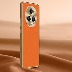 Coque Luxe Cuir Housse Etui JB2 pour Huawei Honor Magic5 Pro 5G Orange