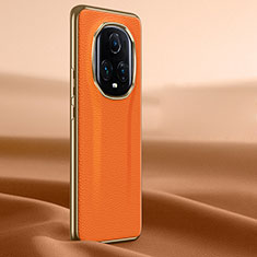 Coque Luxe Cuir Housse Etui JB2 pour Huawei Honor Magic5 Ultimate 5G Orange