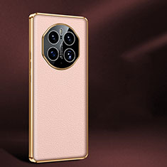 Coque Luxe Cuir Housse Etui JB2 pour Huawei Mate 50 Pro Rose