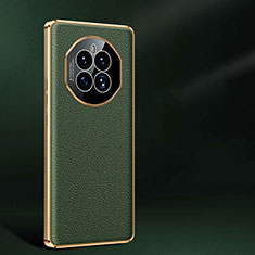 Coque Luxe Cuir Housse Etui JB2 pour Huawei Mate 50E Vert