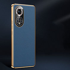 Coque Luxe Cuir Housse Etui JB2 pour Huawei Nova 9 Pro Bleu