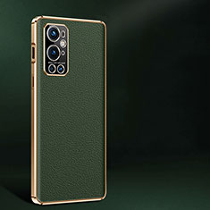 Coque Luxe Cuir Housse Etui JB2 pour OnePlus 9 Pro 5G Vert