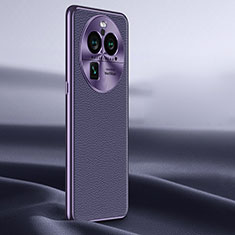 Coque Luxe Cuir Housse Etui JB2 pour Oppo Find X6 5G Violet