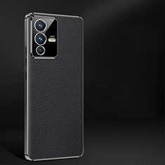 Coque Luxe Cuir Housse Etui JB2 pour Vivo V23 Pro 5G Noir