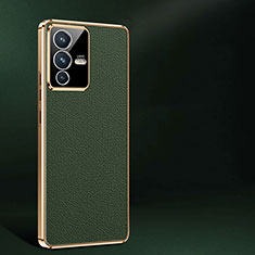 Coque Luxe Cuir Housse Etui JB2 pour Vivo V23 Pro 5G Vert