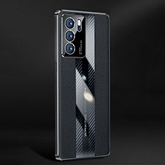 Coque Luxe Cuir Housse Etui JB3 pour Oppo Reno6 Pro 5G India Noir