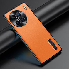 Coque Luxe Cuir Housse Etui JB3 pour Vivo X90 Pro 5G Orange