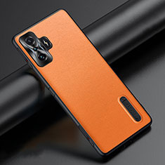 Coque Luxe Cuir Housse Etui JB3 pour Xiaomi Redmi K50 Gaming 5G Orange