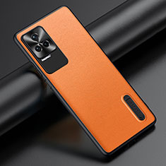 Coque Luxe Cuir Housse Etui JB3 pour Xiaomi Redmi K50 Pro 5G Orange