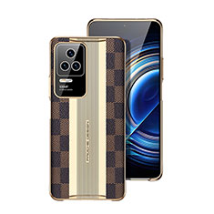 Coque Luxe Cuir Housse Etui JB4 pour Xiaomi Redmi K50 5G Marron