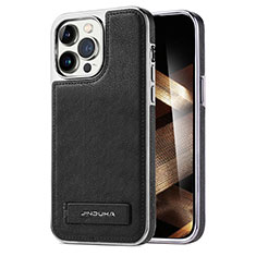 Coque Luxe Cuir Housse Etui JD1 pour Apple iPhone 14 Pro Noir