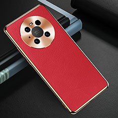 Coque Luxe Cuir Housse Etui K03 pour Huawei Mate 40 Pro Rouge