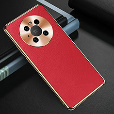 Coque Luxe Cuir Housse Etui K03 pour Huawei Mate 40E 5G Rouge