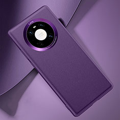 Coque Luxe Cuir Housse Etui L03 pour Huawei Mate 40 Violet