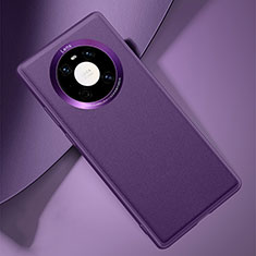 Coque Luxe Cuir Housse Etui L04 pour Huawei Mate 40E Pro 5G Violet