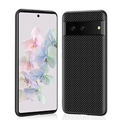 Coque Luxe Cuir Housse Etui LC2 pour Google Pixel 7 5G Noir