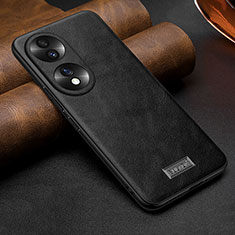 Coque Luxe Cuir Housse Etui LD1 pour Huawei Honor 70 5G Noir